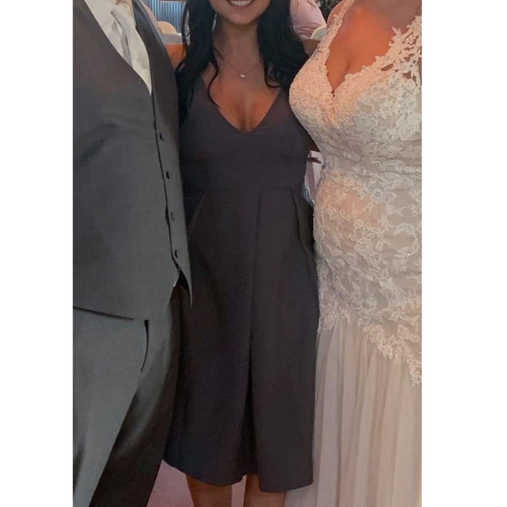 MIDI gray dress.
